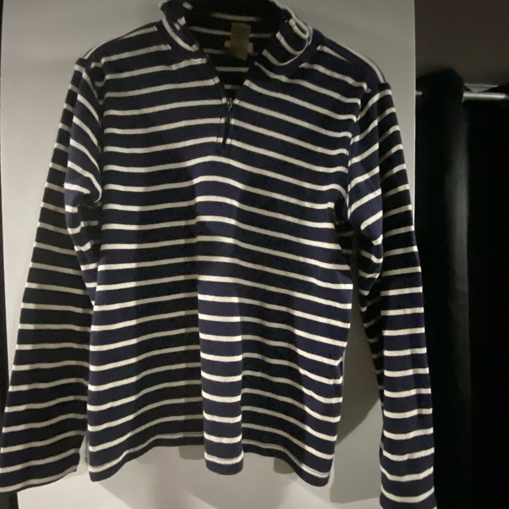Striped long sleeve blouse